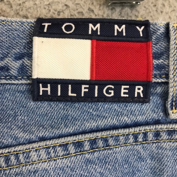 Vintage Tommy Hilfiger Jeans Women's 11/30 Flag Patch High Rise Mom Denim - Picture 4 of 10